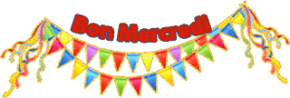 Gif animé Bon mercredi guirlande